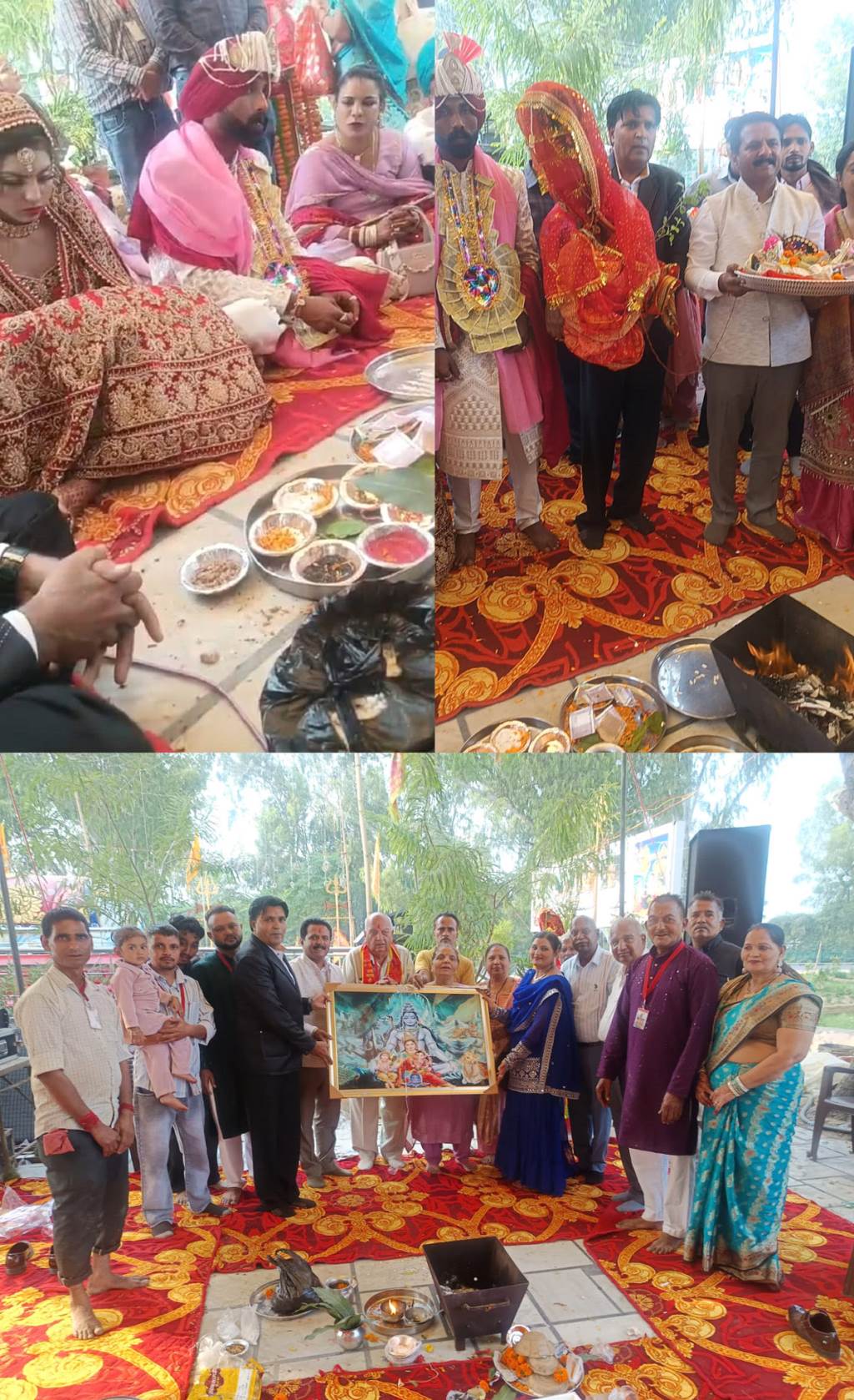 Vashal TulsiSaligram wedding ceremony held with great pomp at Sri Kedar Nath Temple in Patiala